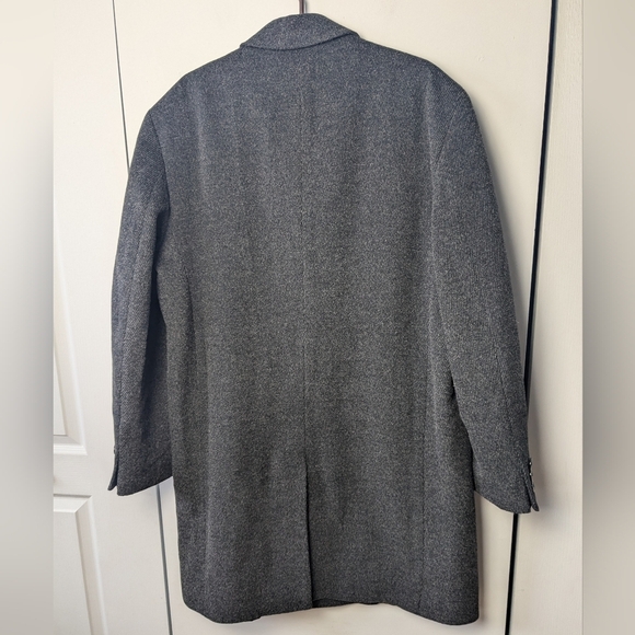 GIORGIO SAPPINI Men Trench Coat Gray/Black Color In Perfect Condition! - Picture 6 of 12